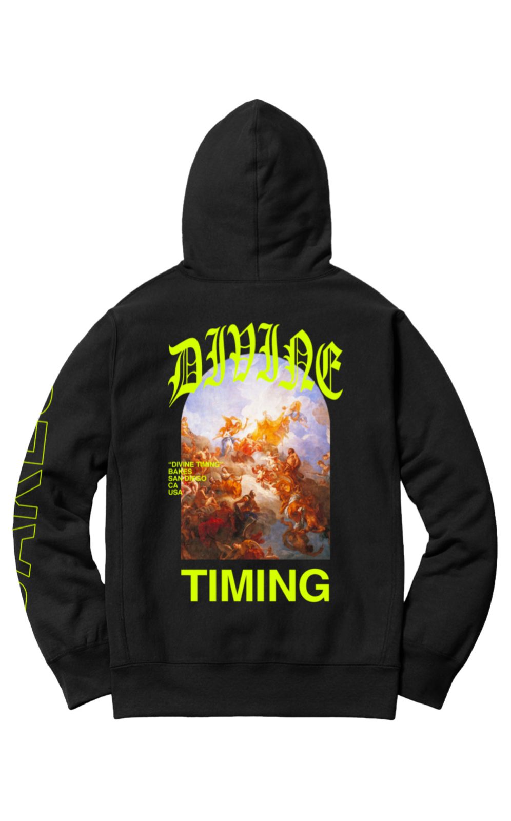 Divine Timing Black Hoodie