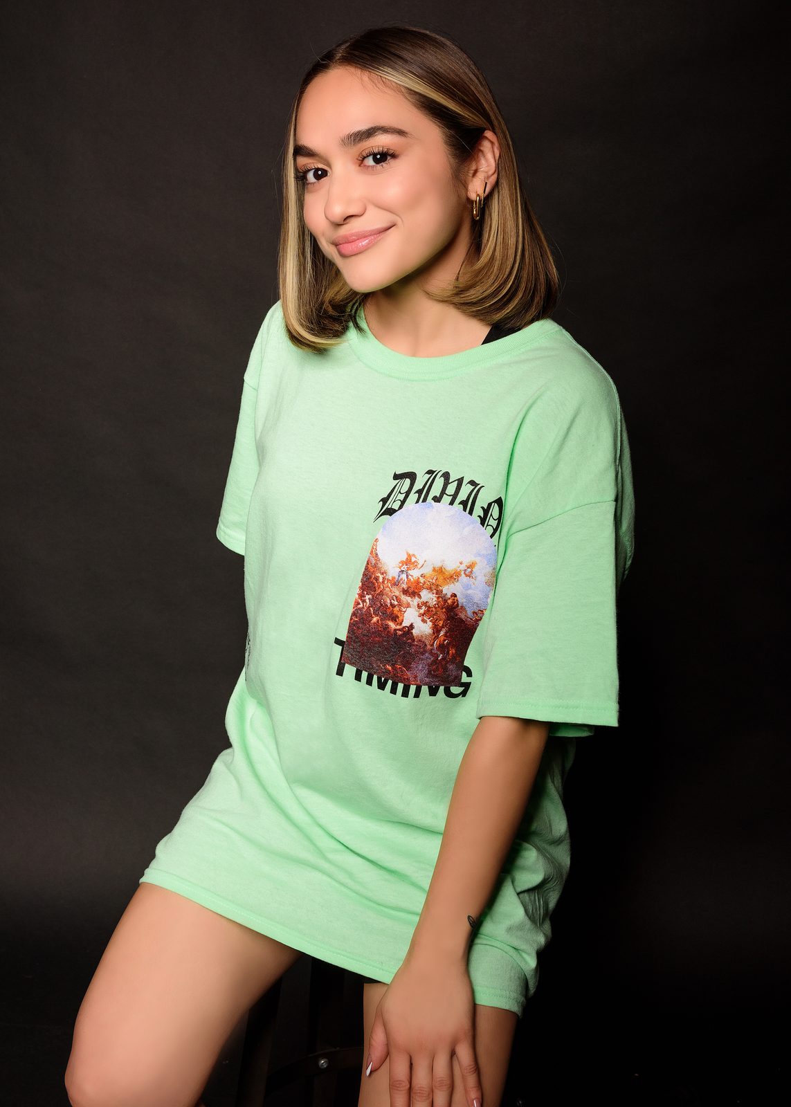 Divine Timing Mint Green Tee by Bakes, photo 7