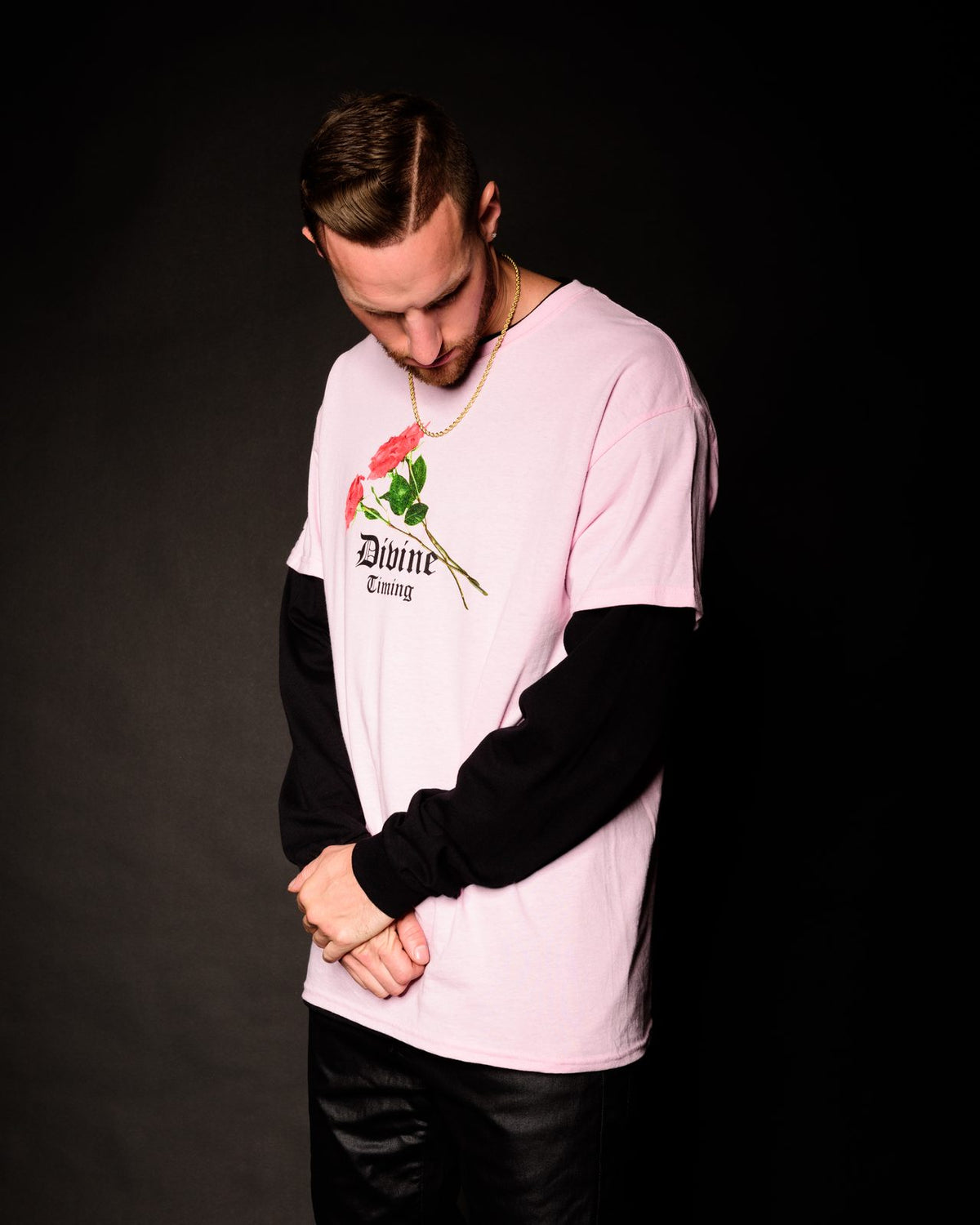 Divine Timing Pink Tee by Bakes, photo 6