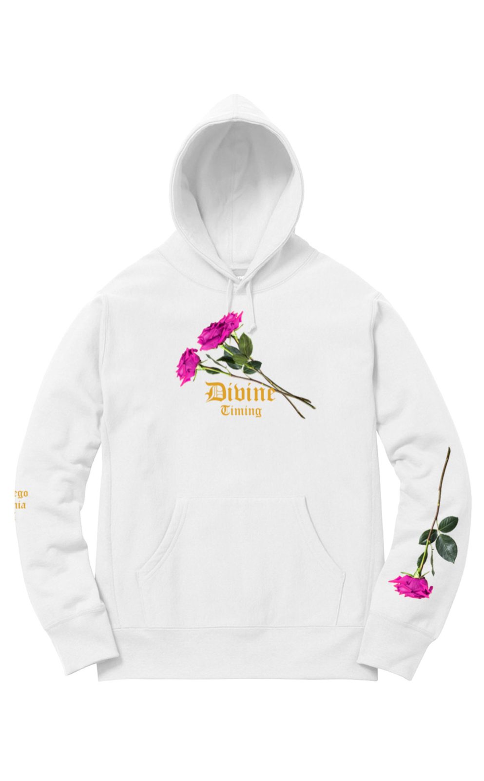 Divine Timing White Hoodie by Bakes, photo 3