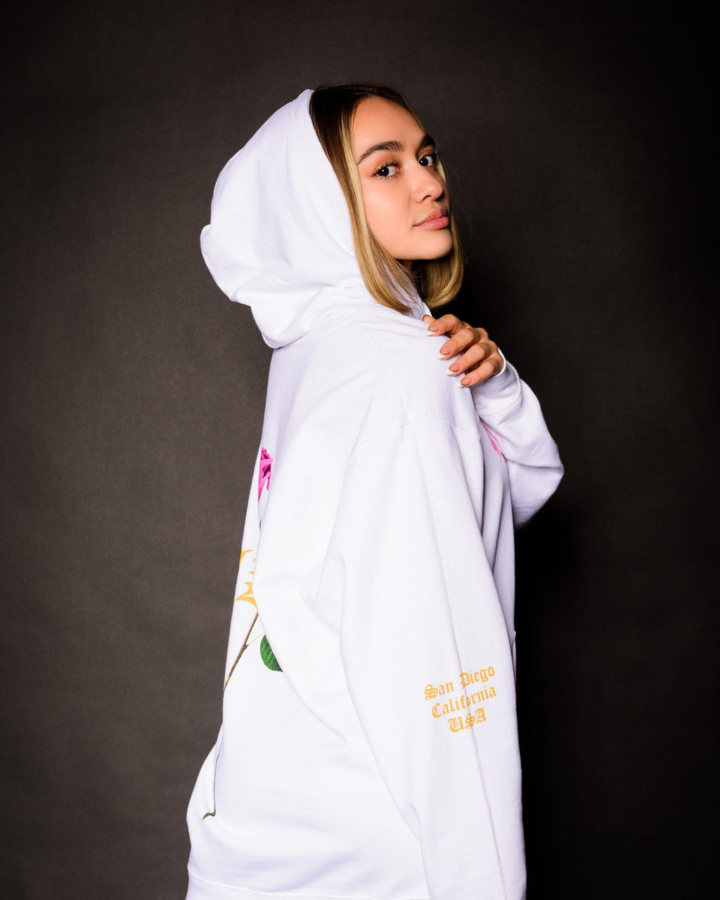 Divine Timing White Hoodie by Bakes, photo 5