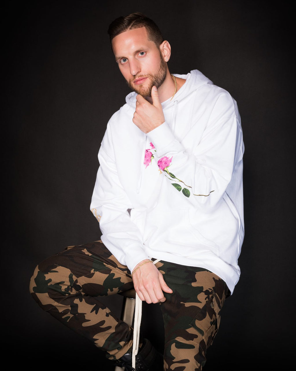 Divine Timing White Hoodie by Bakes, photo 7