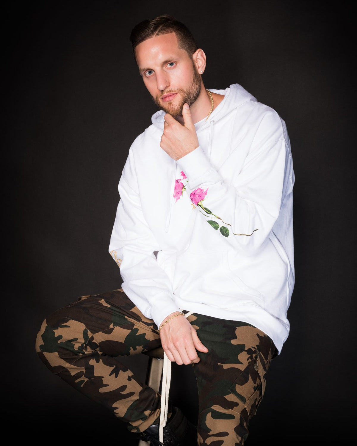 Divine Timing White Hoodie by Bakes, photo 7